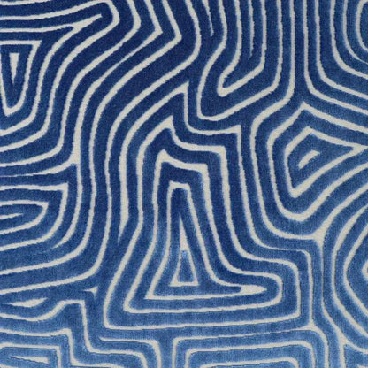 Vertigo Blue Abstract Blue Large Throw Pillow Insert