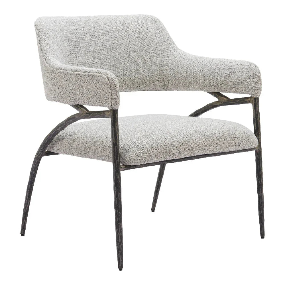 Vesterboro Wood & Steel Gray Accent Arm Chair
