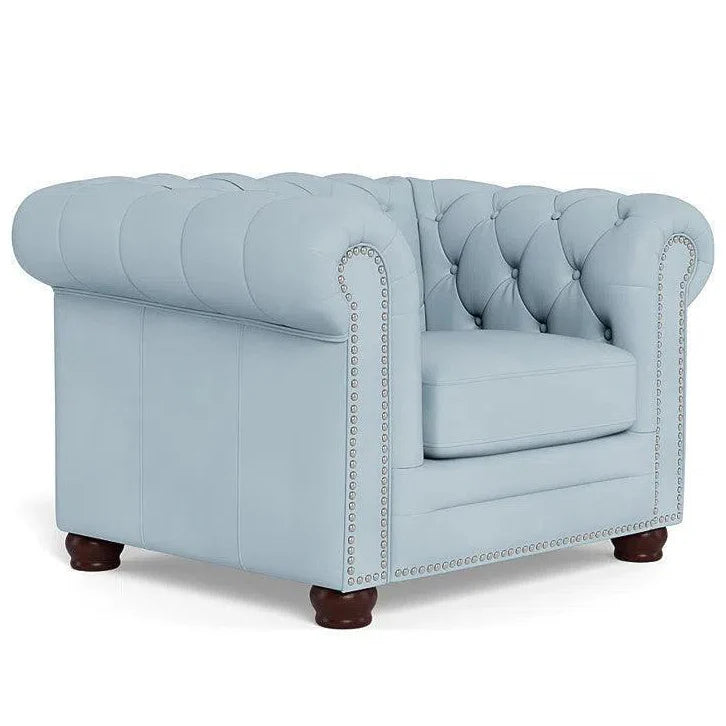 Victoria Leather Chesterfield Club Chair