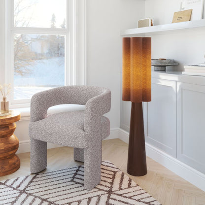 Violet Steel Brown Floor Lamp