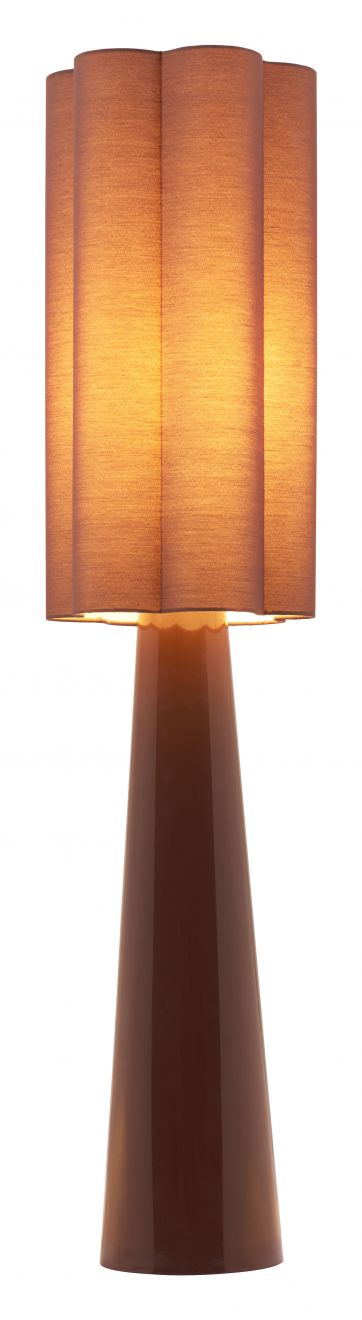 Violet Steel Brown Floor Lamp