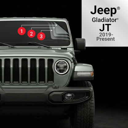 Windshield Defense Kit For Jeep Wrangler or Gladiator