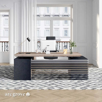 Anderson · L-Shaped Executive Standing Desk, Adjustable Height