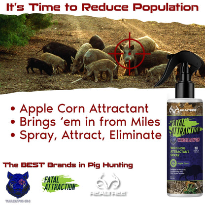Realtree Fatal Attraction Warhawg Wild Hog Attractant – Apple Corn 8oz