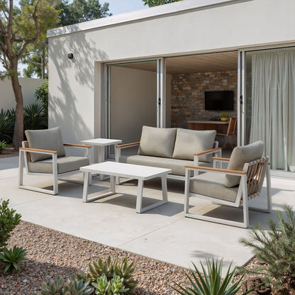 Welt Olefin Fabric Outdoor Sofa