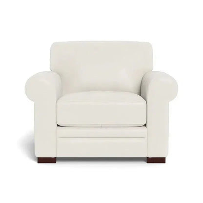 Wenton Mondern Leather Rolled Arms Club Chair