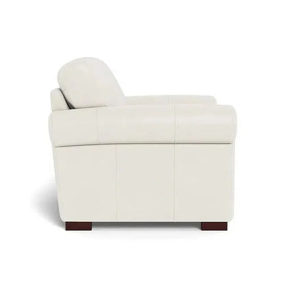 Wenton Mondern Leather Rolled Arms Club Chair