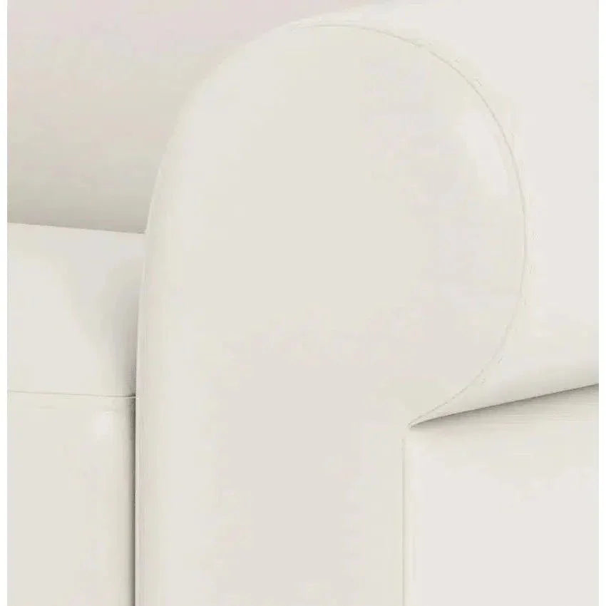 Wenton Mondern Leather Rolled Arms Club Chair