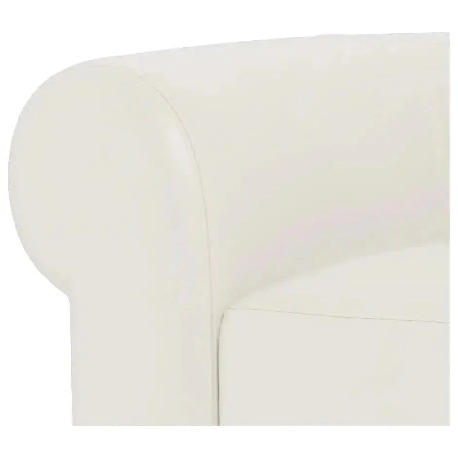 Wenton Mondern Leather Rolled Arms Club Chair
