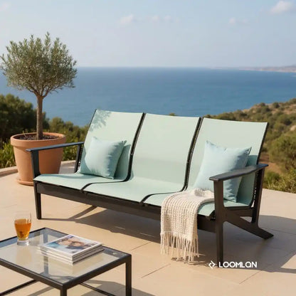Wexler MGP Sling Chat Height Three-Seat Sofa