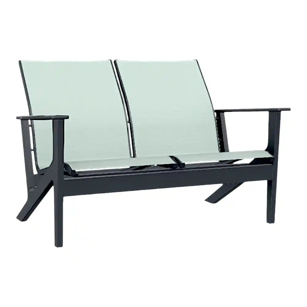 Wexler MGP Sling Chat Height Two-Seat Loveseat