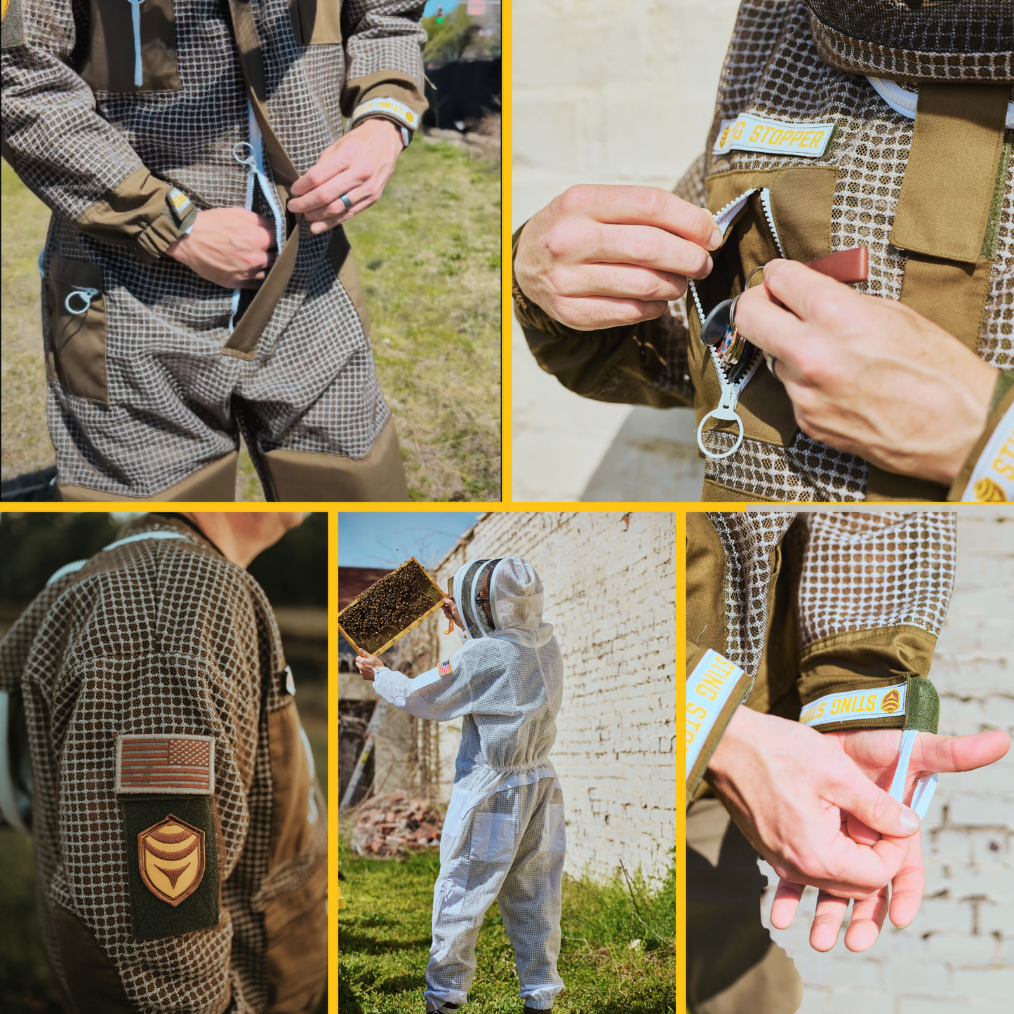 Professional Triple Layer Ventilated Full Beekeeping Suit