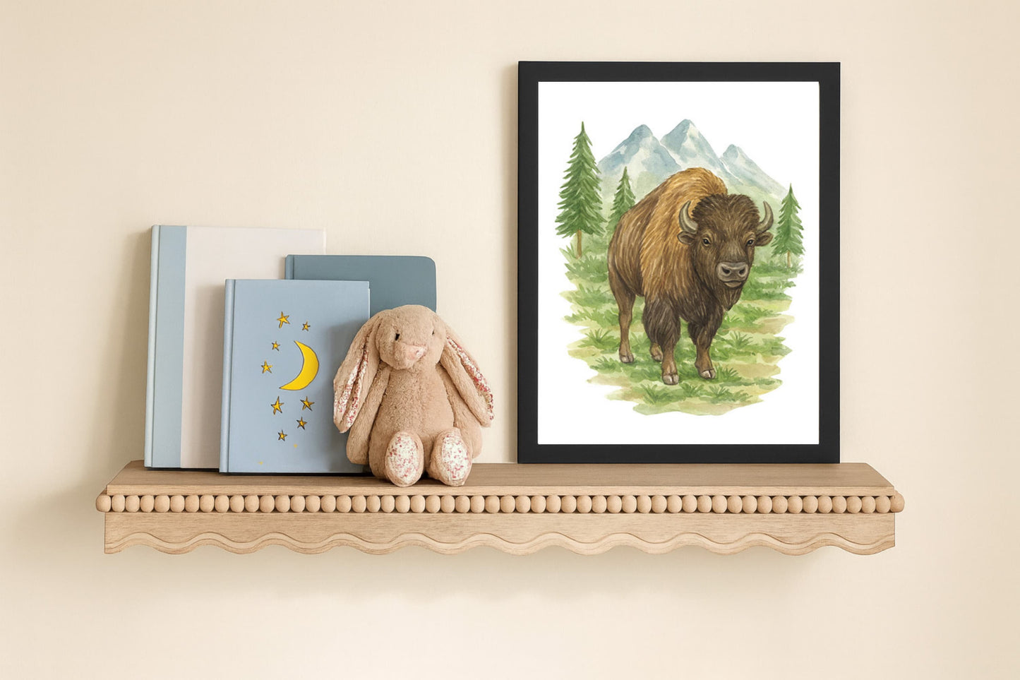 Wild Beasts Art Print, Framed (12" x 16")