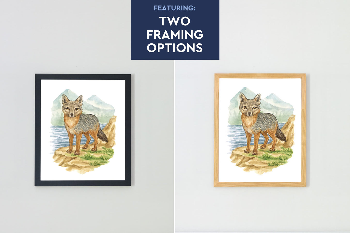 Wild Beasts Art Print, Framed (12" x 16")