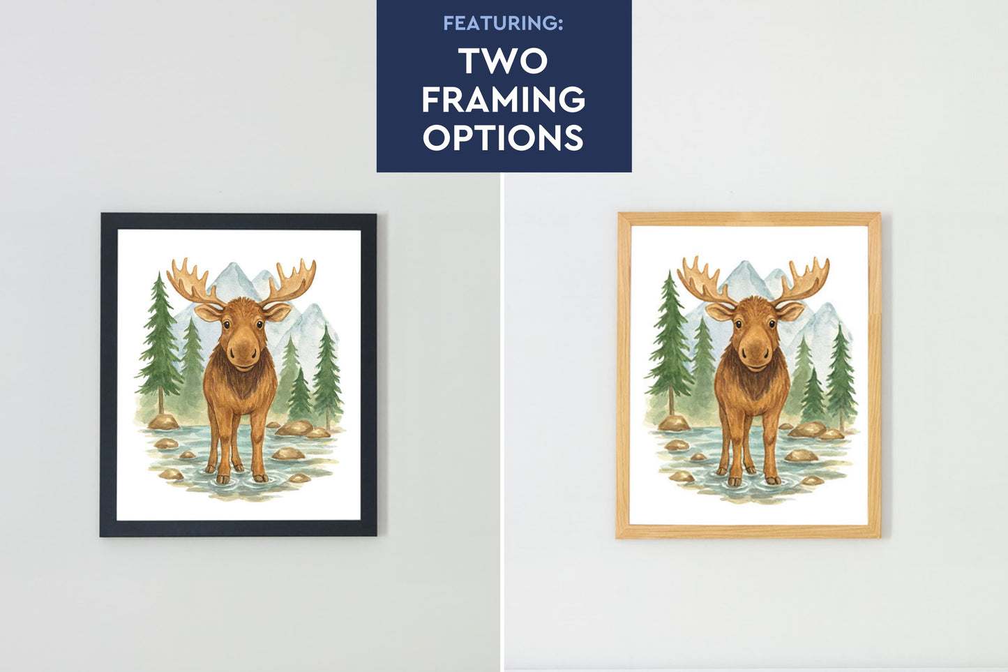 Wild Beasts Art Print, Framed (12" x 16")