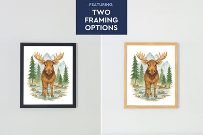 Wild Beasts Art Print, Framed (12" x 16")