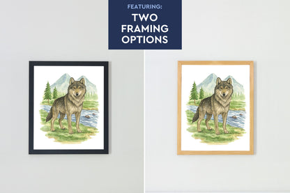 Wild Beasts Art Print, Framed (12" x 16")