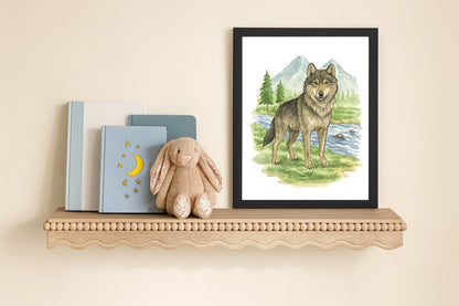 Wild Beasts Art Print, Framed (12" x 16")