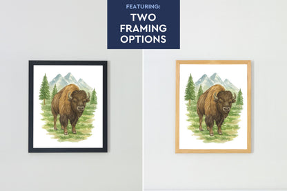 Wild Beasts Art Print, Framed (12" x 16")