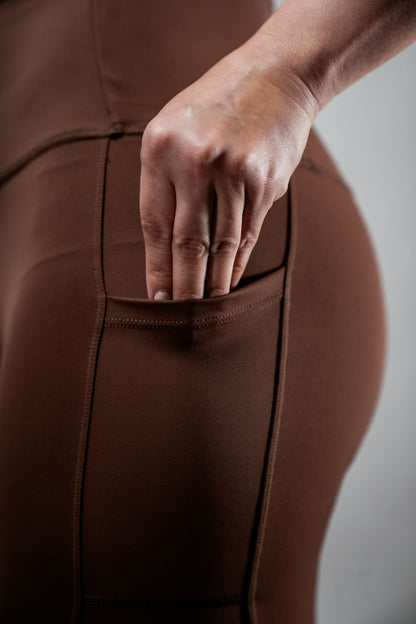 Women's SOHO Full Length High Waist Leggings (City Mocha)