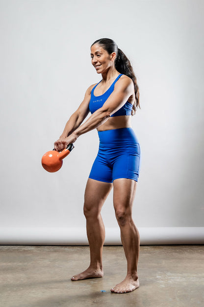 Women's SOHO Cross Back Sports Bra (Neo Blue)
