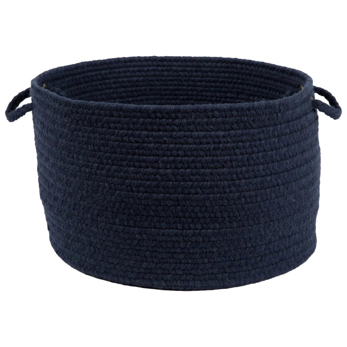 Wool Solids Flat Braid Handmade Basket