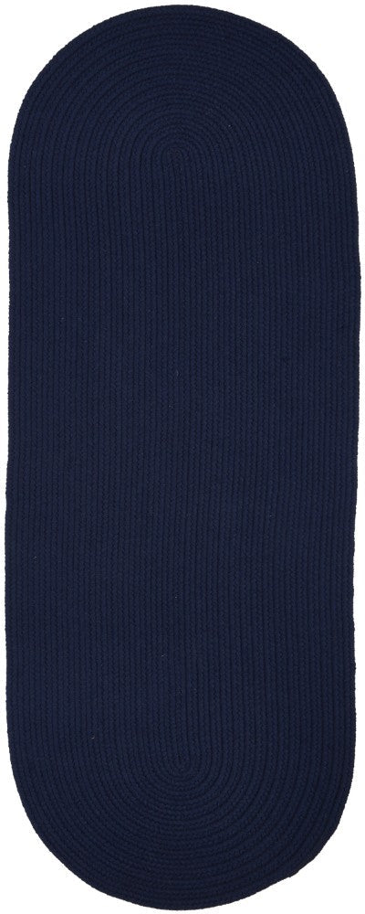 Wool Solids Flat Braid Runner Area Rugs