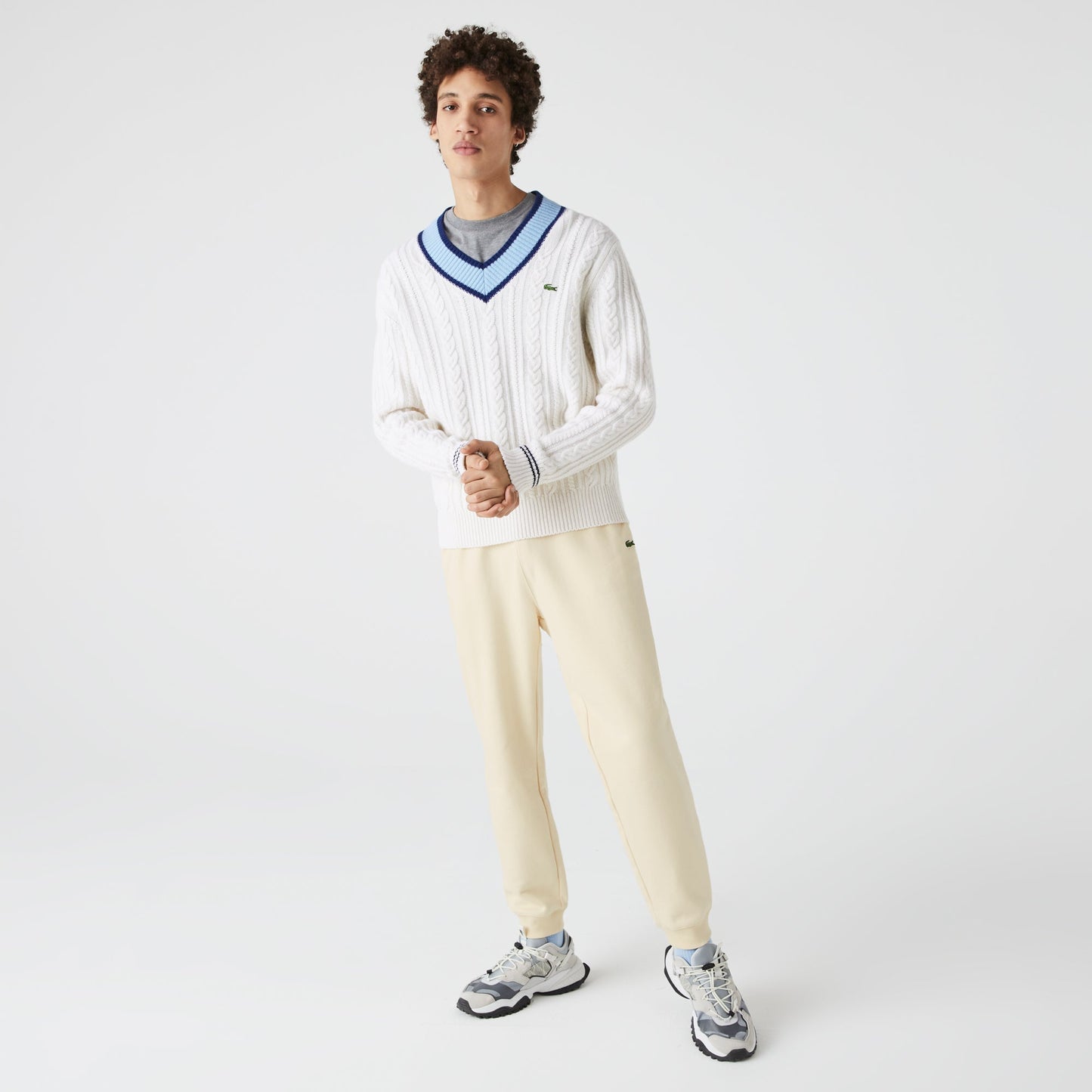 Lacoste Men's Organic Cotton Fleece Jogging Pants
