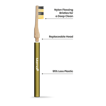 Revolve Manual Toothbrush with Replaceable Head - Save the Bees