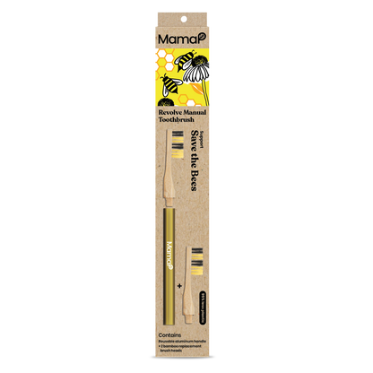 Revolve Manual Toothbrush with Replaceable Head - Save the Bees