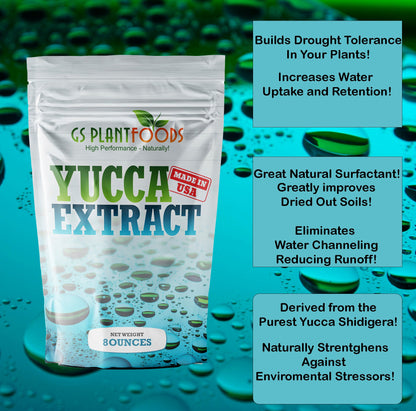Yucca Extract- Organic wetting Agent and surfactant 8 oz