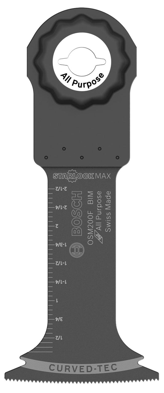 BOSCH OSM200F 2 In. StarlockMax® Oscillating Multi Tool Bi-Metal Plunge Cut Blade