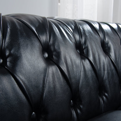 Man Cave 84.65' Arm Chesterfield Three Seater Sofa