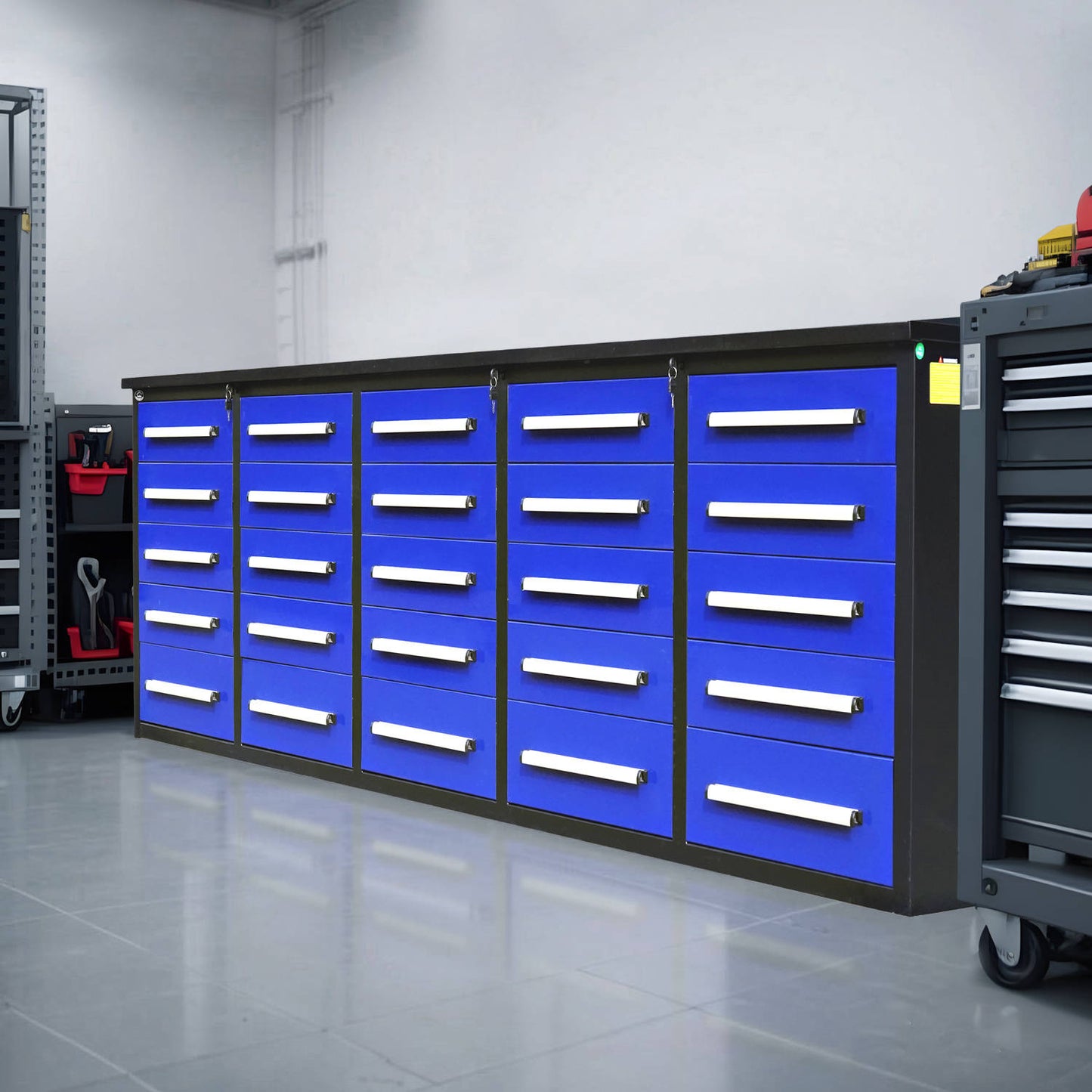 7ft Heavy Duty Garage Workbench Cabinet with 20 Drawers