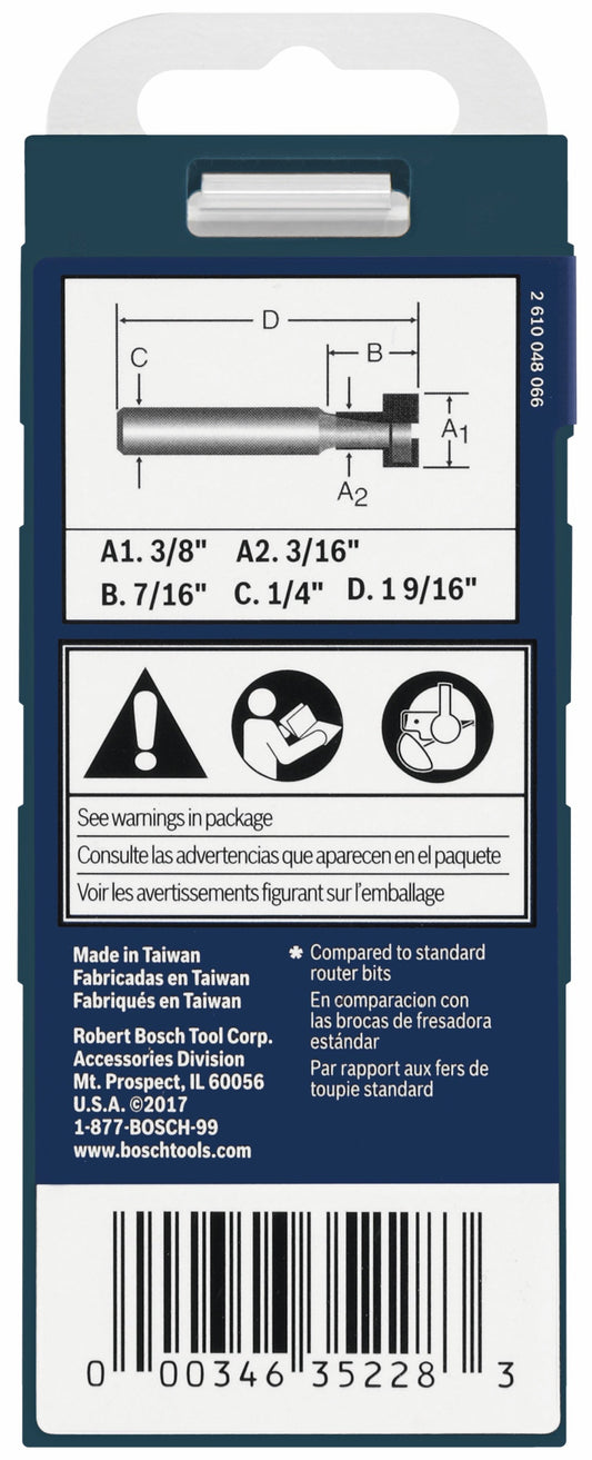 BOSCH 85608MC 3/8 In. Carbide-Tipped Keyhole Router Bit