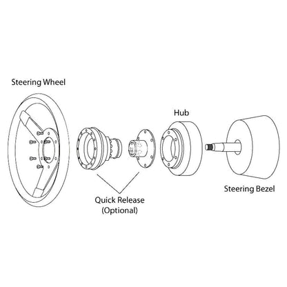 Universal Heartbreak Lightweight Flat Racing Billet 6-Bolt Steering Wheel | 150 Entries