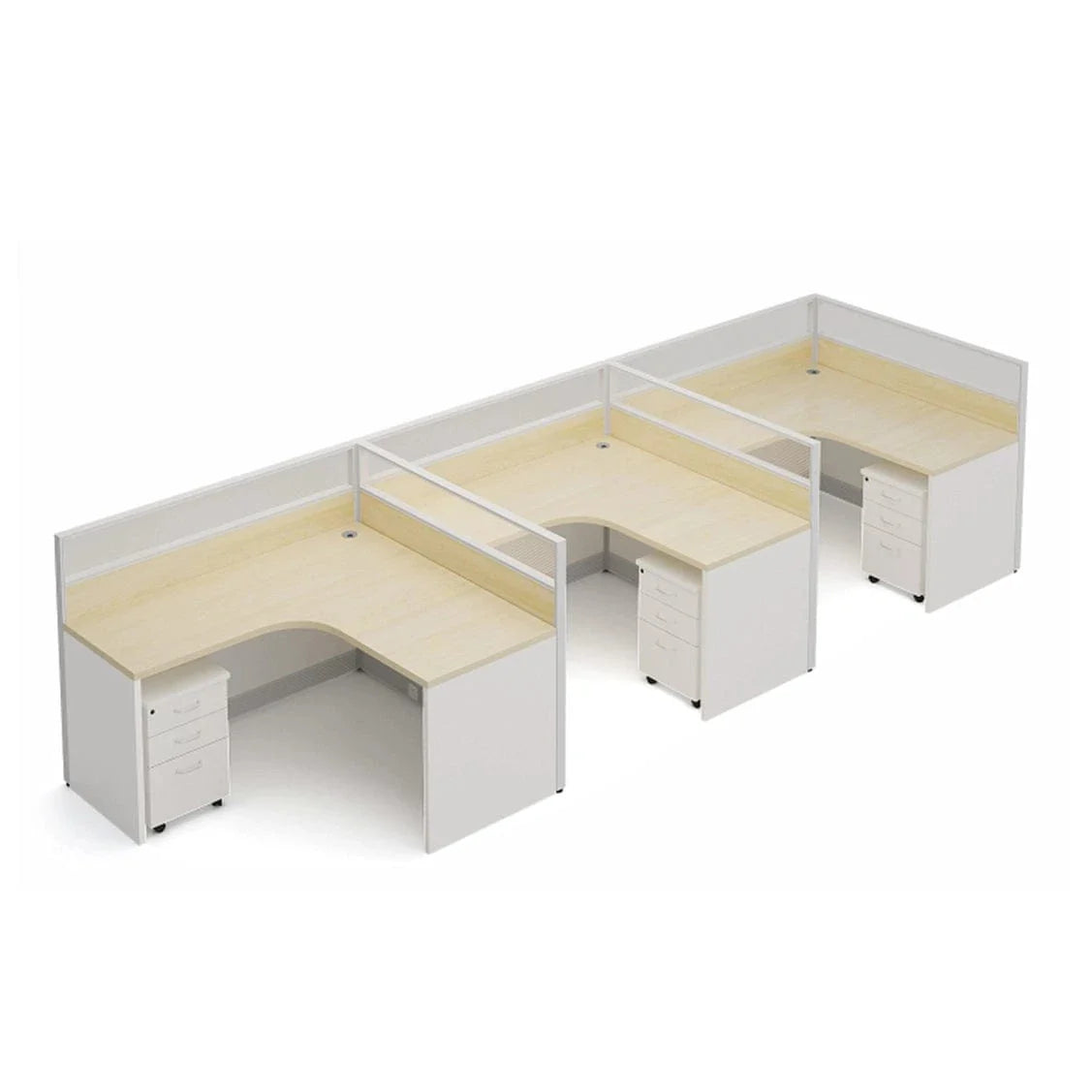 Solven · L-Shaped Cubicle Workstation