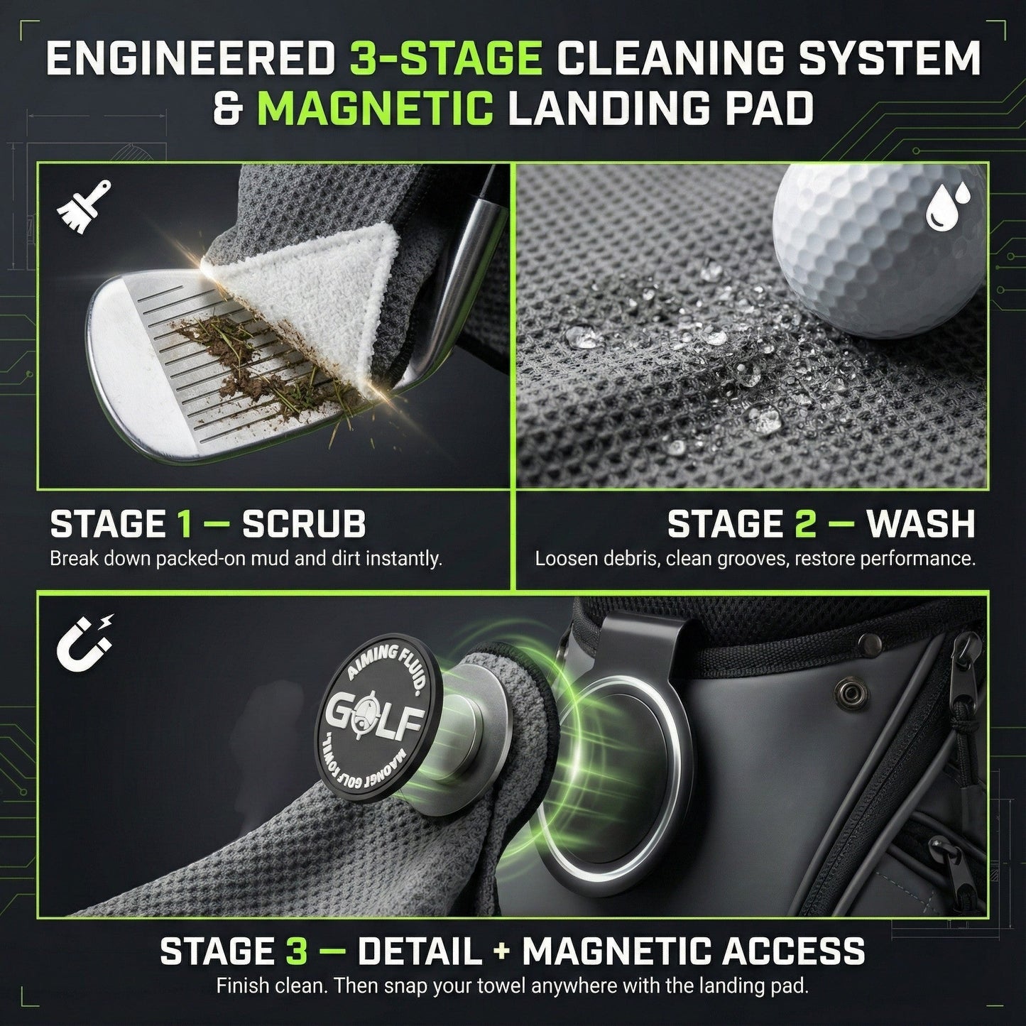 Light Duty Magnetic Towel + Landing Pad System