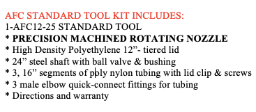 Air Filter Cleaner Standard Tool Kit