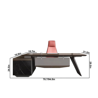 Worley · Modern L-Shaped Executive Desk