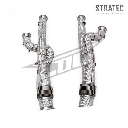 Straight Through Exhaust Downpipe System for Lamborghini Aventador SVJ Ultimae