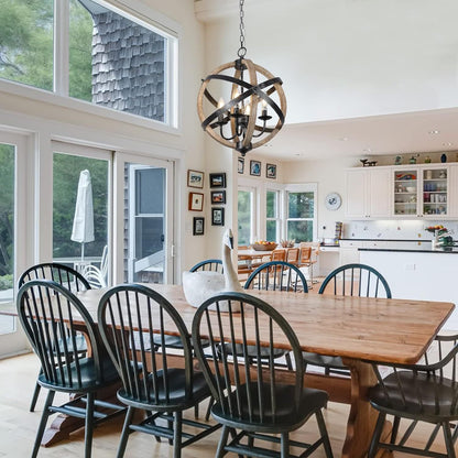 4-Light Dining Room Farmhouse Chandelier Light Fixtures