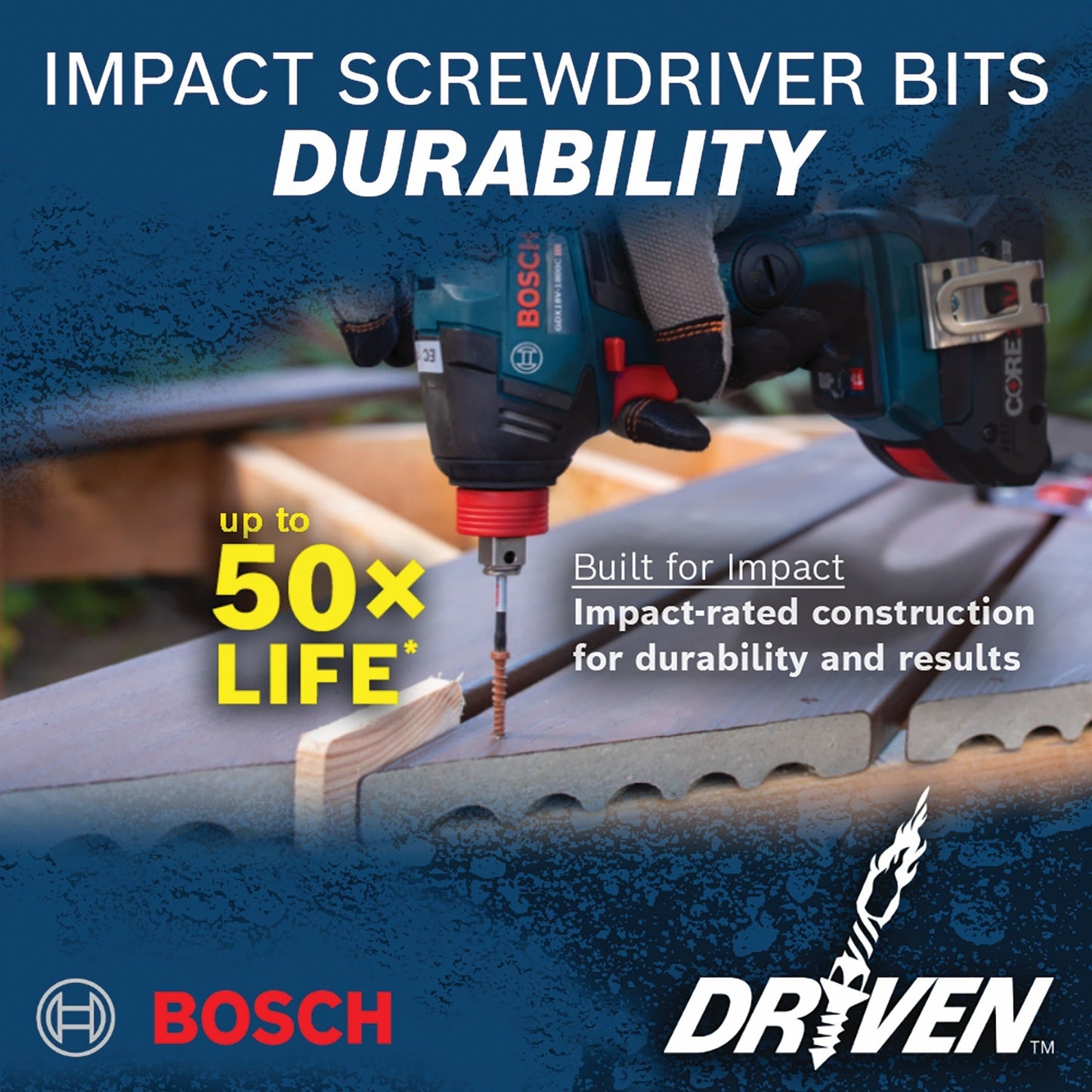 BOSCH ITDPH1102 2 pc. Driven 1 In. Impact Phillips® #1 Insert Bits