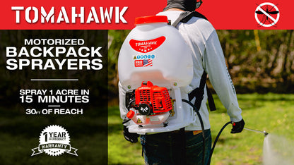 5 Gallon Gas Power Backpack Sprayer with Twin Tip Nozzle for Pesticides