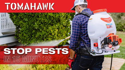 5 Gallon Gas Power Backpack Sprayer with Twin Tip Nozzle for Pesticides