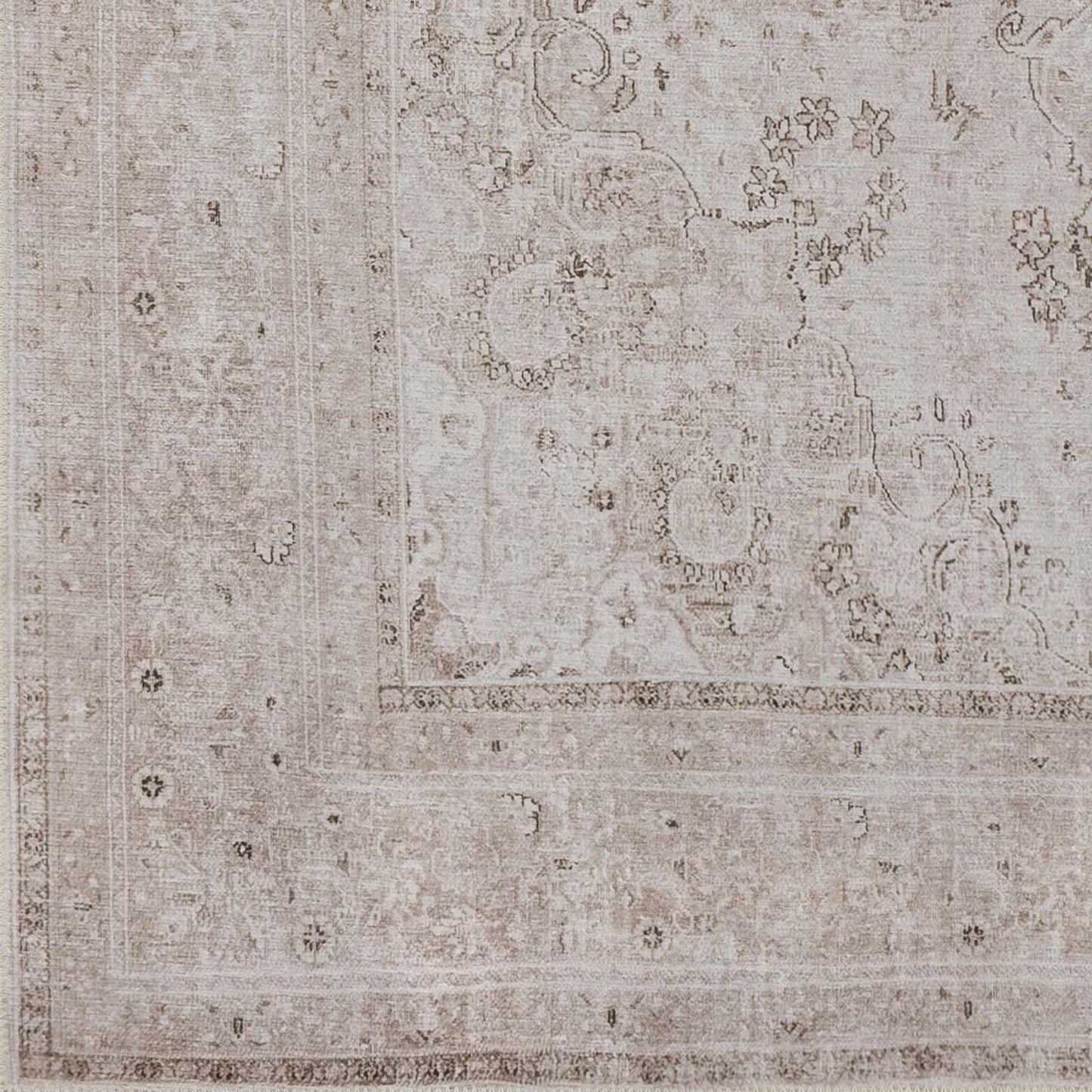 Bethany Vintage Flat Pile Washable Rug