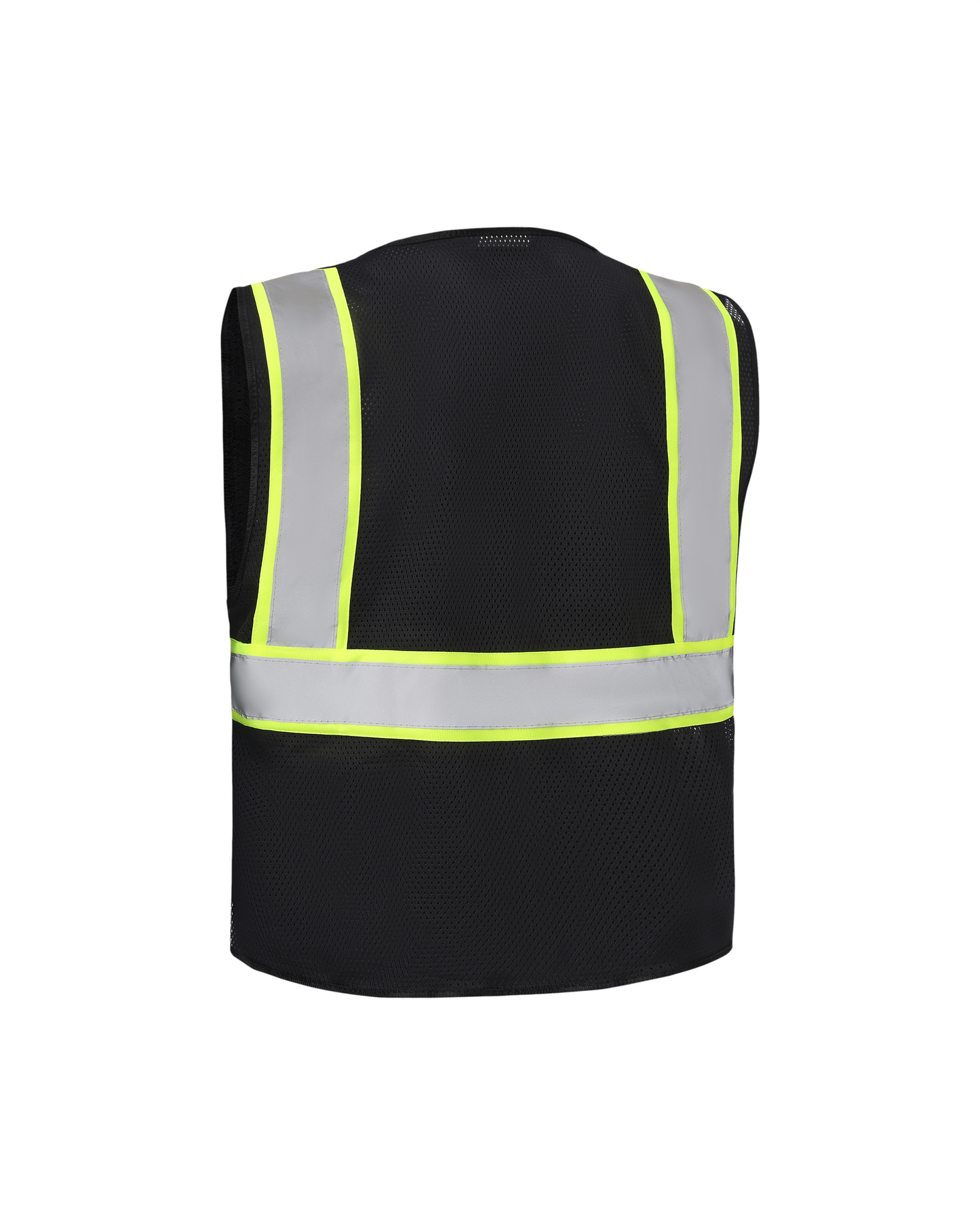 Kiwi High Visibility ANSI/ISEA 107-2020 Reflector Contrast Trimmed Black Safety Vest [70200]