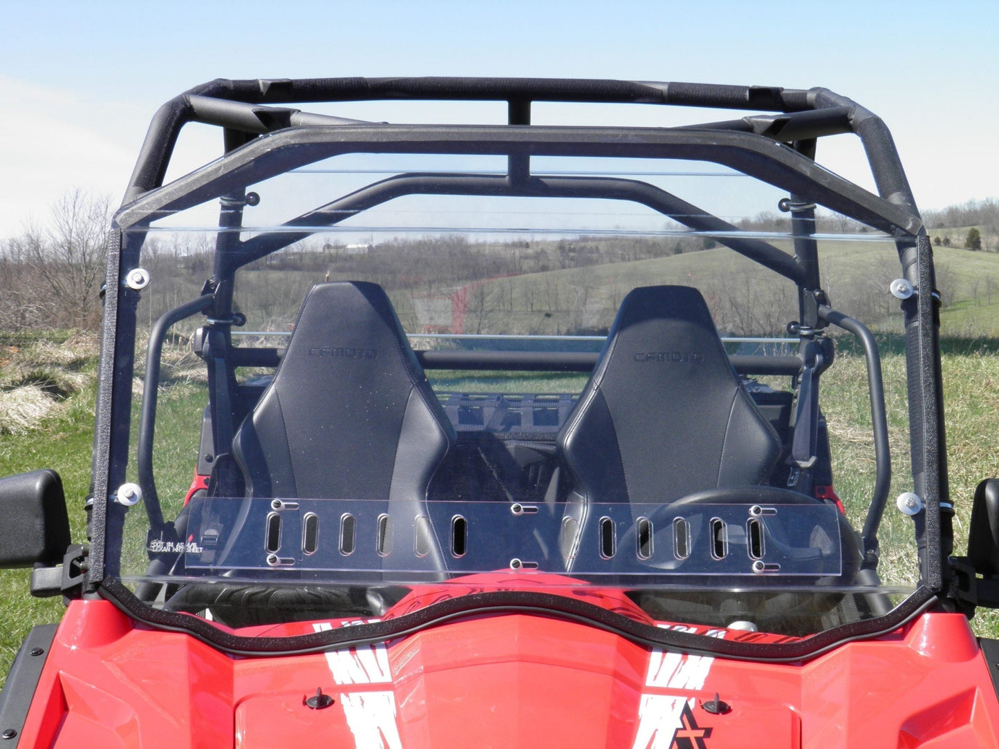 BLOWOUT SPECIAL-CFMoto ZForce 500/800/1000 - 1-Piece Scratch-Resistant Windshield