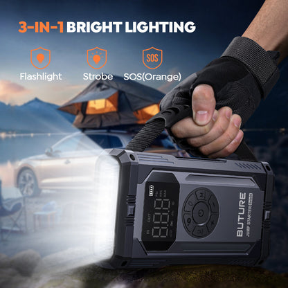Buture Beta06 Car Jump Starter 5000A with Air Compressor