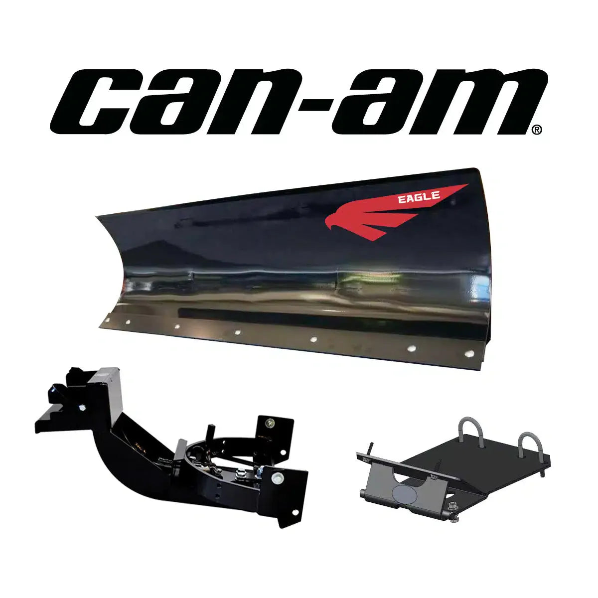 Eagle Snow Plow 60″ ATV Steel Front-Mount Complete Plow System for 500-1000 Can-Am (Outlander/XT/ Max/MR/6×6/Limited) (2013-2024)